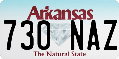 AR license plate 730NAZ