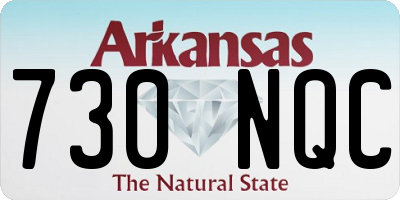 AR license plate 730NQC