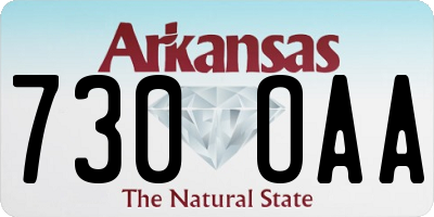 AR license plate 730OAA