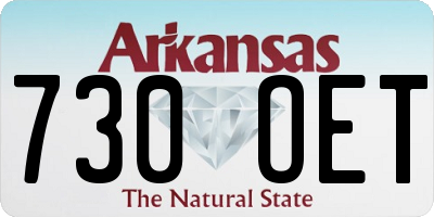 AR license plate 730OET