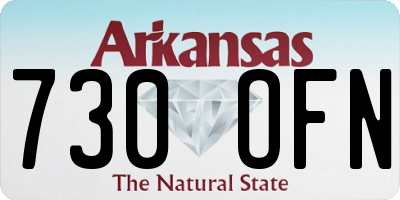 AR license plate 730OFN