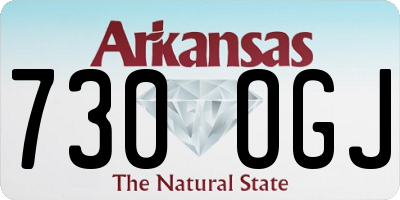 AR license plate 730OGJ