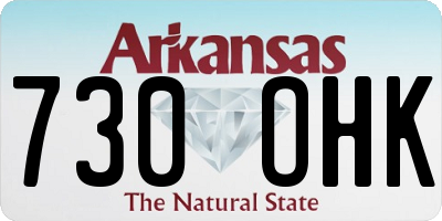 AR license plate 730OHK