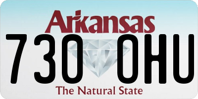 AR license plate 730OHU