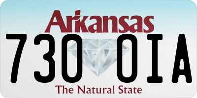 AR license plate 730OIA