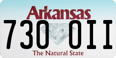 AR license plate 730OII