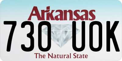 AR license plate 730UOK