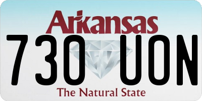 AR license plate 730UON