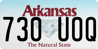 AR license plate 730UOQ