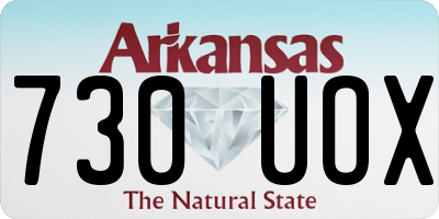 AR license plate 730UOX