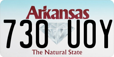 AR license plate 730UOY
