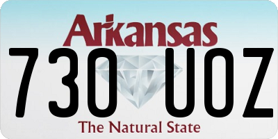 AR license plate 730UOZ