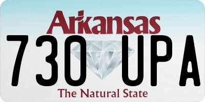 AR license plate 730UPA