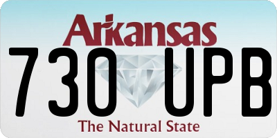 AR license plate 730UPB