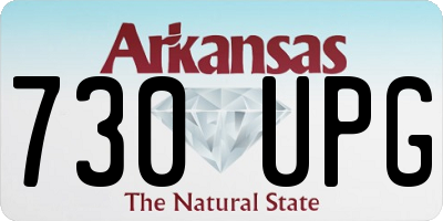 AR license plate 730UPG