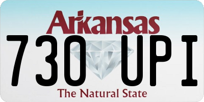 AR license plate 730UPI