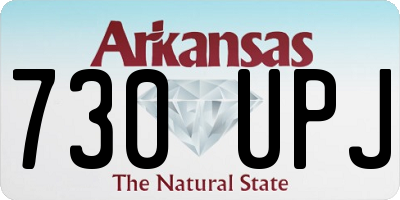 AR license plate 730UPJ