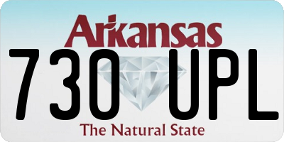 AR license plate 730UPL
