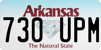 AR license plate 730UPM