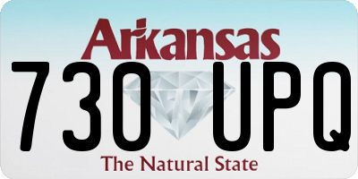 AR license plate 730UPQ