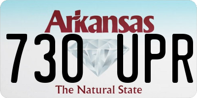 AR license plate 730UPR