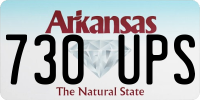 AR license plate 730UPS