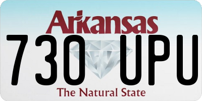 AR license plate 730UPU
