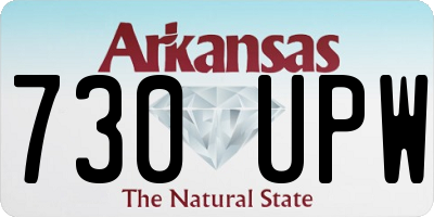AR license plate 730UPW