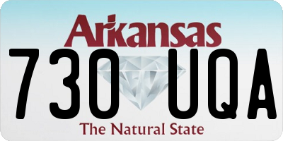 AR license plate 730UQA