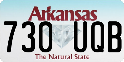 AR license plate 730UQB