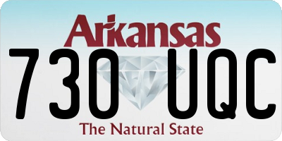 AR license plate 730UQC