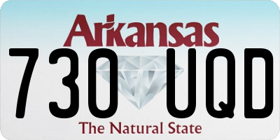 AR license plate 730UQD