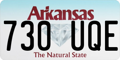 AR license plate 730UQE