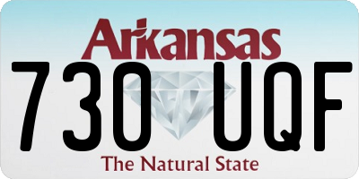 AR license plate 730UQF
