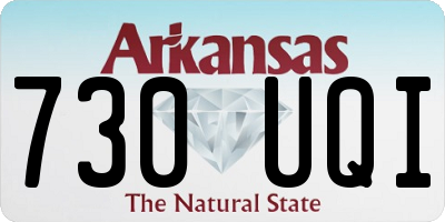 AR license plate 730UQI