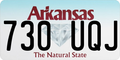 AR license plate 730UQJ