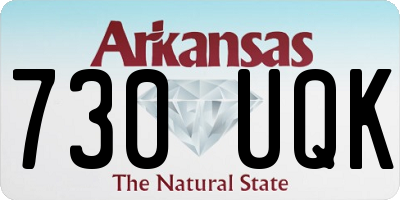 AR license plate 730UQK