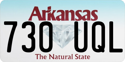 AR license plate 730UQL