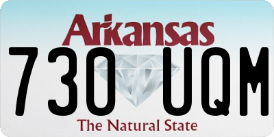 AR license plate 730UQM