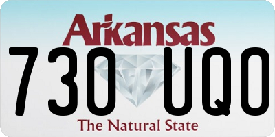 AR license plate 730UQO