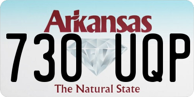 AR license plate 730UQP