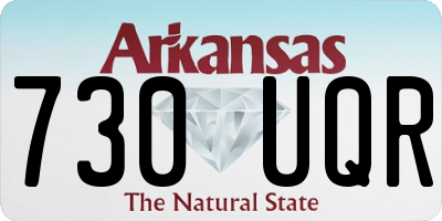 AR license plate 730UQR