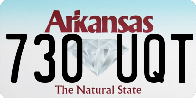 AR license plate 730UQT