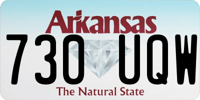 AR license plate 730UQW