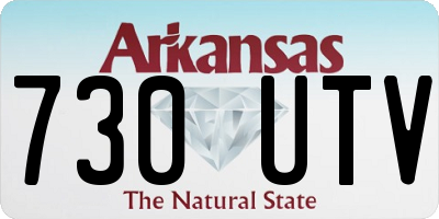 AR license plate 730UTV