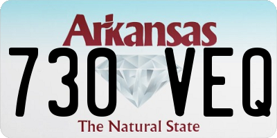 AR license plate 730VEQ