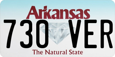 AR license plate 730VER
