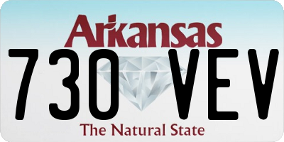 AR license plate 730VEV