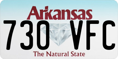 AR license plate 730VFC
