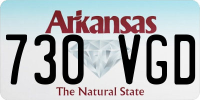 AR license plate 730VGD